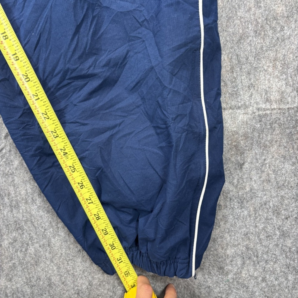 Vintage Y2K Nike Team Jogger Track Pants Men's XL Blue Striped Swoosh Pockets - Picture 6 of 9
